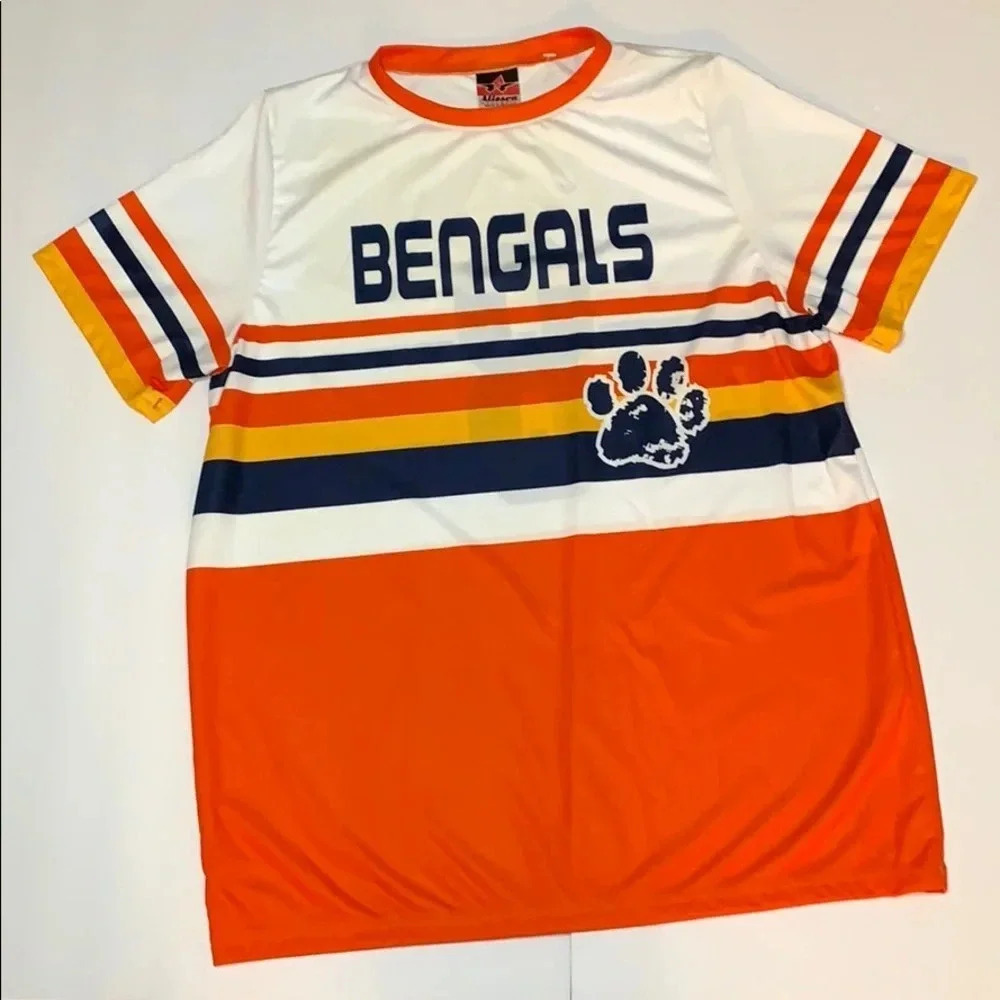 Cincinnati Bengals Retro T Shirt NFL Kids Size Large New